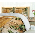 thumbnail image 5 of Ambesonne Rustic Duvet Cover Sets, Countryside Shutters, 2-King, Beige Green, 5 of 7