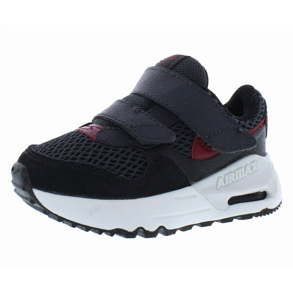 Nike Air Max System Infant/Toddler Shoes Size 6, Color: Black/Team Red/Anthracite