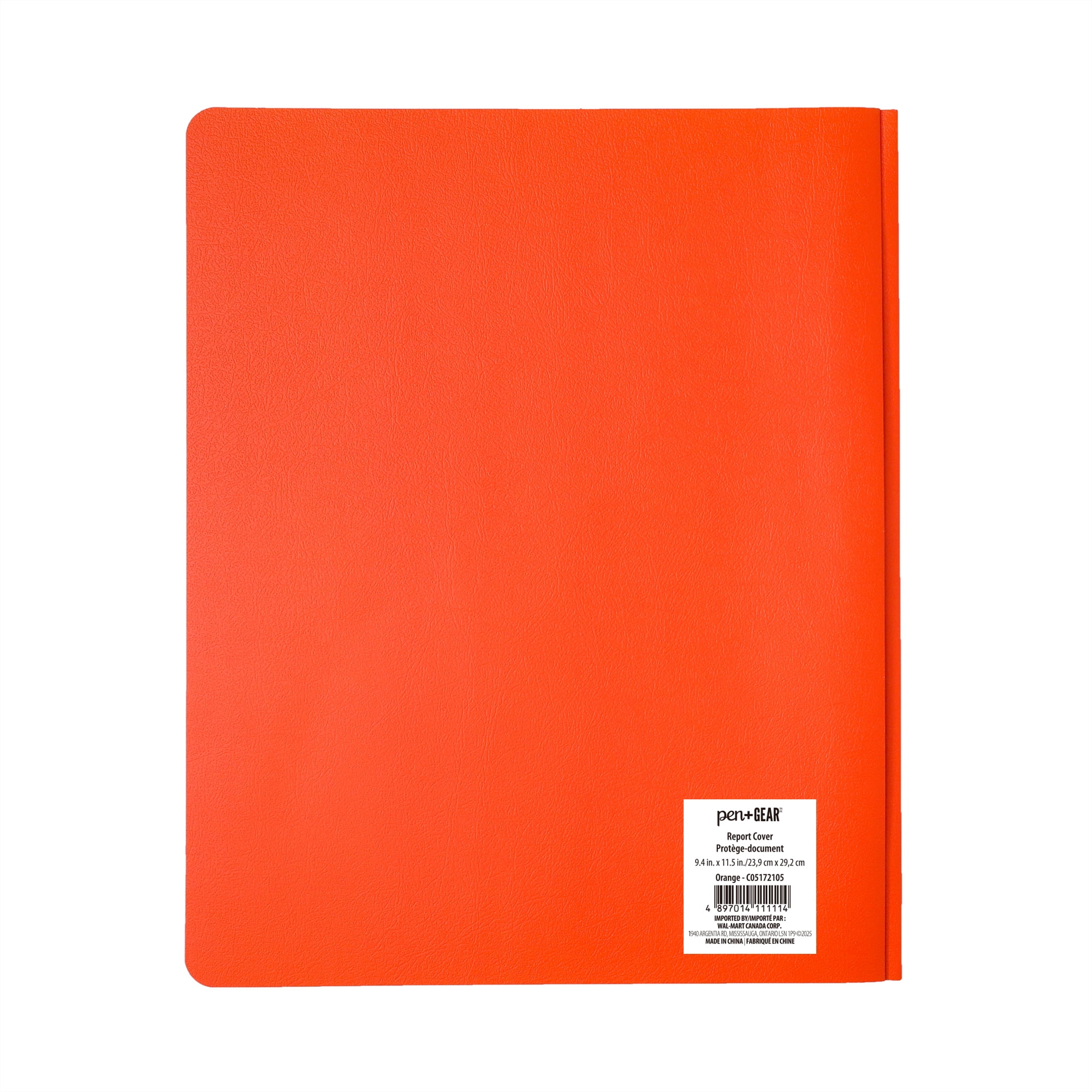 PEN+GEAR PROTÈGE-DOCUMENT CLAIR, 9.4" x 11.5",ORANGE