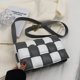 thumbnail image 5 of Bolso cruzado tejido para mujer, bolso de hombro con correa, bolso cuadrado pequeño, 5 of 5