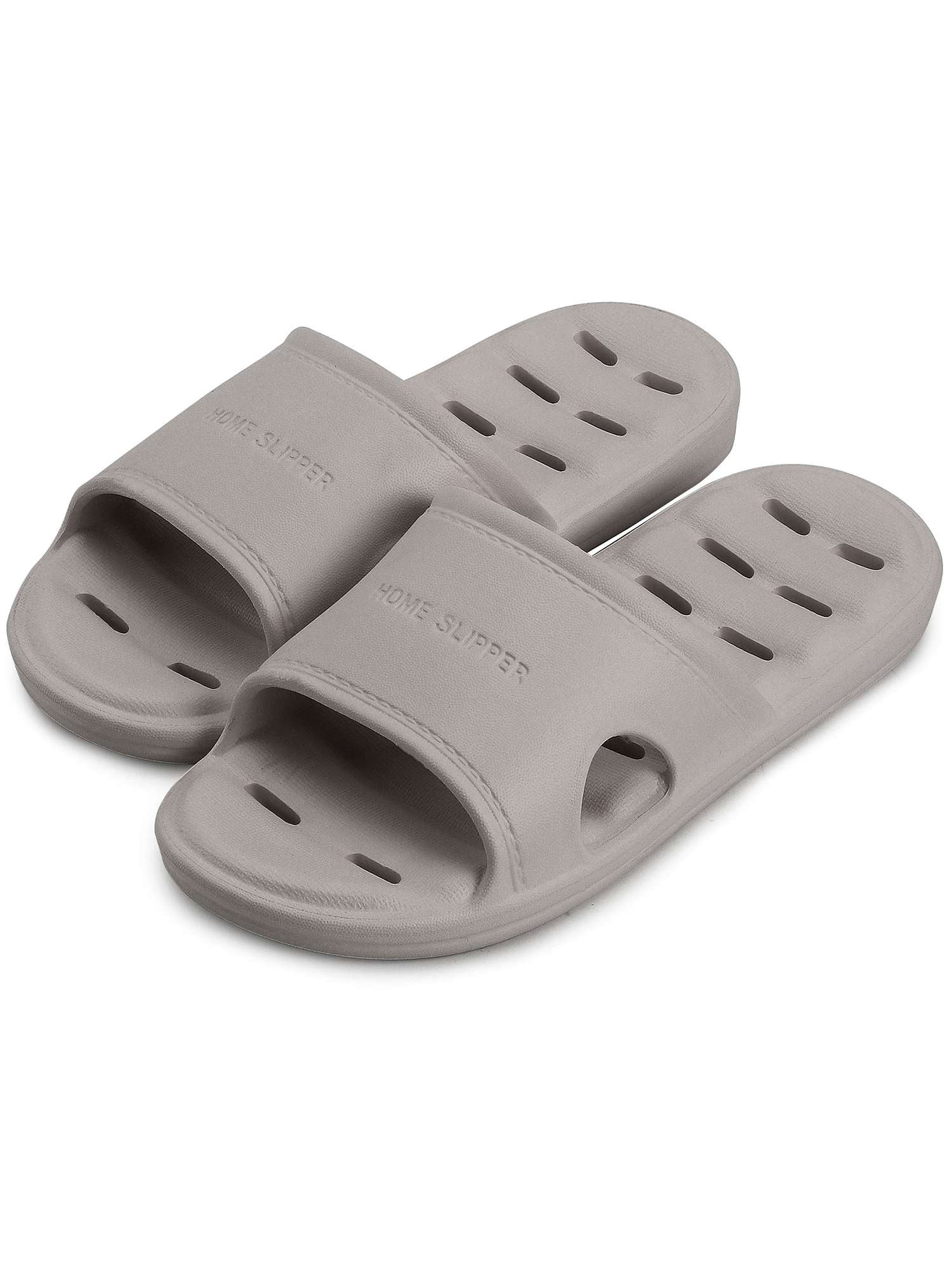 Shower Slippers for Women Men Non-Slip Quick Drying Slide Sandals Bathroom Comfort House Shoes with Drain Holes for Indoor Home Beach Pool