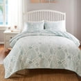 thumbnail image 2 of Greenland Home Coastal Paradise Matelasse Coverlet Set, Marina Seafoam, 3-Piece Full/Queen, 2 of 6