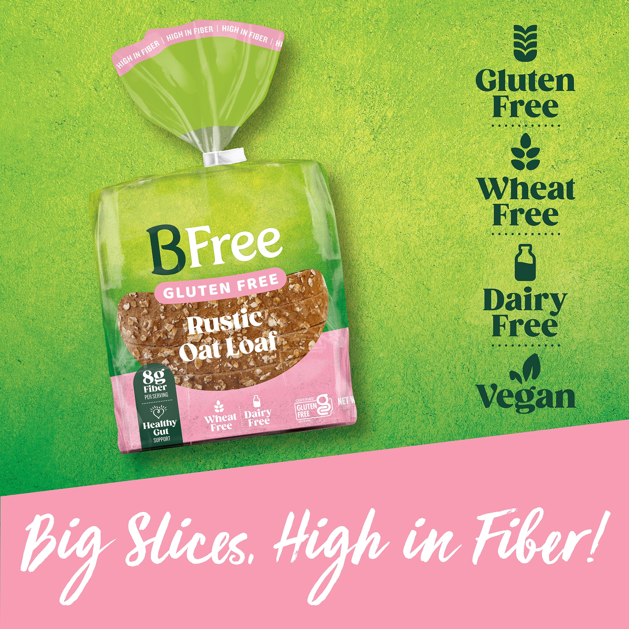 (6 pack) BFree Rustic Oat Loaf Gluten Free Bread