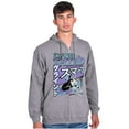 thumbnail image 5 of The Smurfs Kanji Gargamel Daily Grind Zip Hoodie Sweatshirt Men Brisco Brands M, 5 of 6