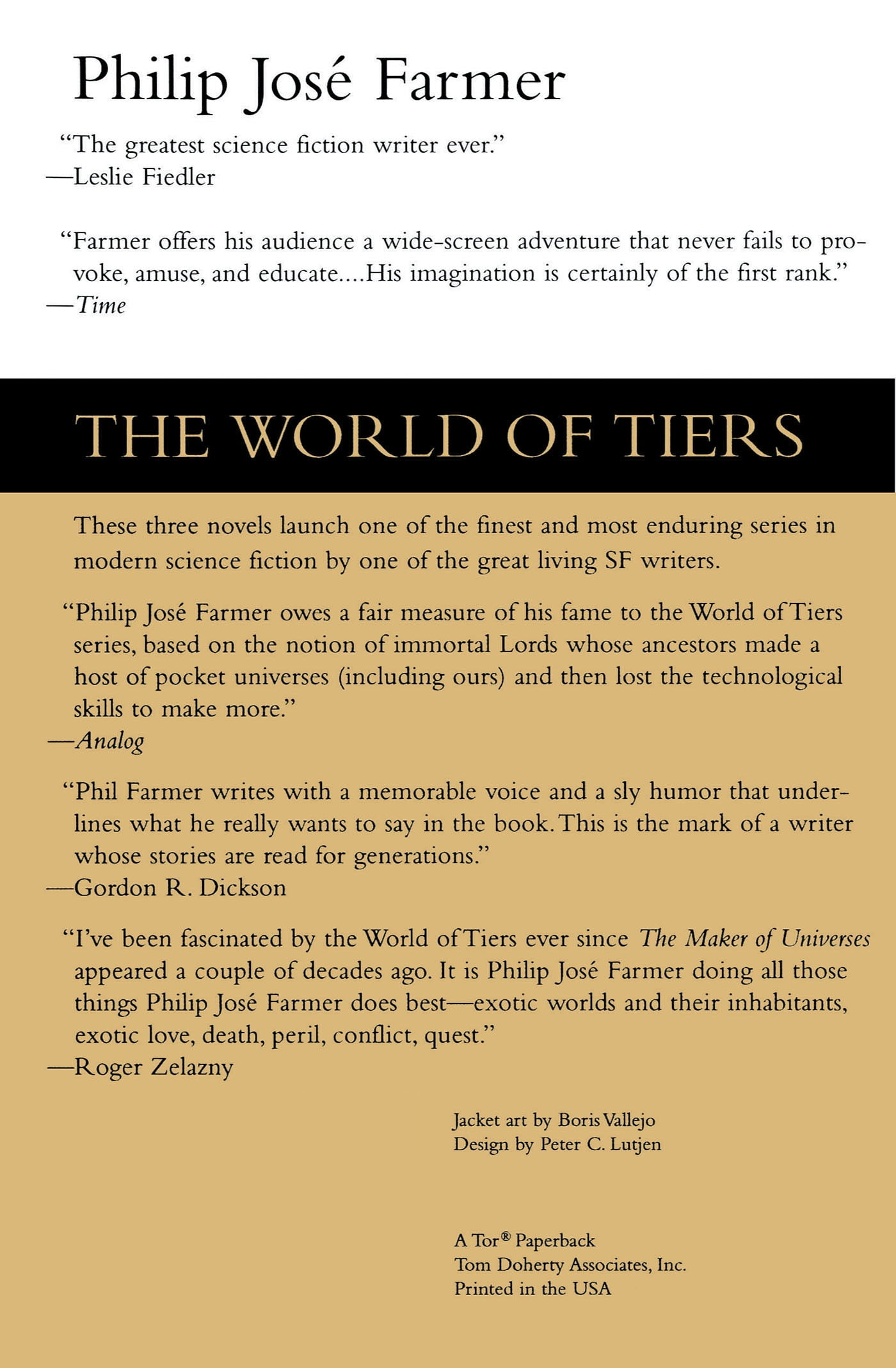 World of Tiers The World of Tiers: Volume One: The Maker of Universes, the Gates of Creation, & a Private Cosmos, Book 1, (Paperback)