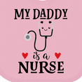 thumbnail image 4 of Inktastic Daddy is a Nurse Baby Boys or Girls Baby Bib, 4 of 4