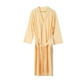 thumbnail image 1 of Gibobby Albornoz para mujer invierno Albornoz absorbente de agua de longitud media para pareja de otoño sólido para mujer, de baño de pijama tipo kimono de secado (Amarillo,M), 1 of 4