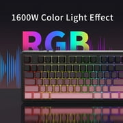 AJAZZ AK870 PLUS Meridian Axis Original Black, White and Green Triple Mode with Screen RGB DIY
