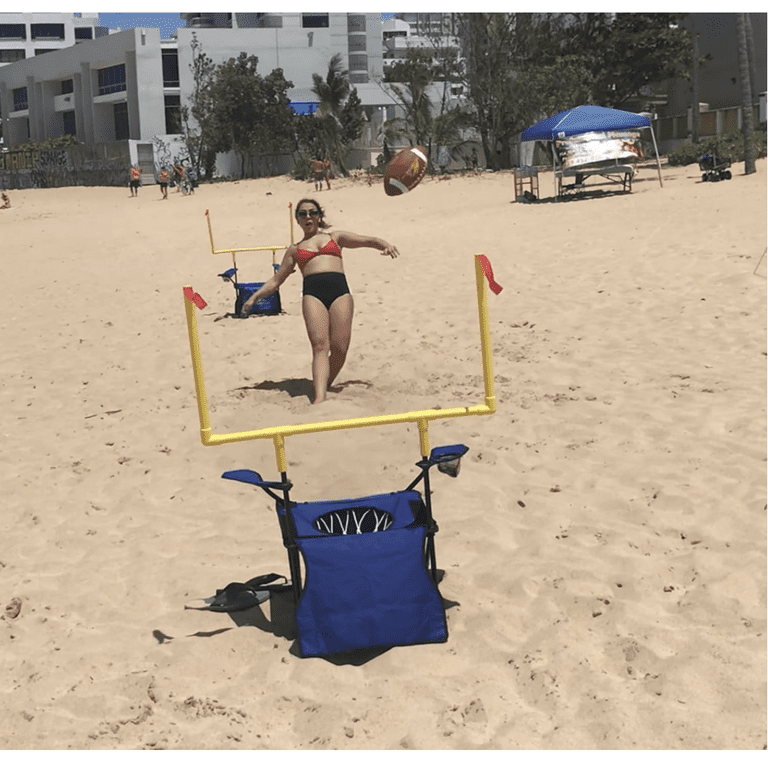 QB54 - The Ultimate Football Yard Game Set, Outdoor Football Toss