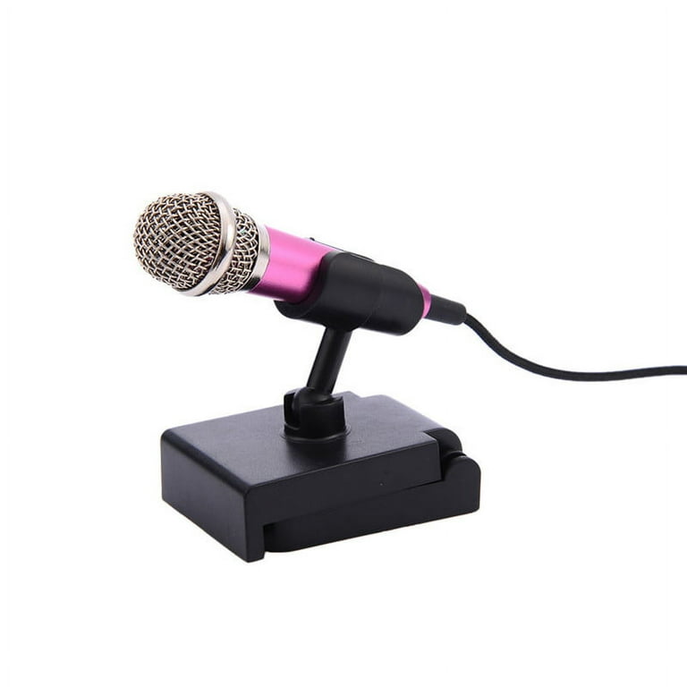 3.5mm Mini Stereo Microphone Mic For Android IOS PC Chatting Singing  Karaoke 