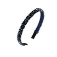 thumbnail image 2 of DAMAI Double Crystal Headband Sequin Headband, Rhinestones Head Bands Bling Crystal Beaded Headband Sparkly Thin Hairbands for Women, 2 of 4