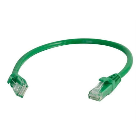 C2G Cat5e Snagless Unshielded (UTP) Network Patch Cable - patch cable - 6 in - green