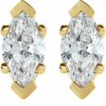 thumbnail image 2 of Auriga Fine Jewelry 14k Yellow Gold 1/2 CTW LG Diamond Stud Earrings for Women, 2 of 4