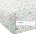 thumbnail image 3 of Mainstays Kids 100% Cotton Percale Bed Sheet Set, Twin, Meadow, 3 Pieces, 3 of 7