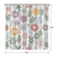 thumbnail image 5 of Waterproof Cute Boho Daisy Shower Curtain 72x72 Inch Boho Style Polyester Unique Shower Curtain for Bathroom Hotel Home Decor with 12 Plastic Hooks, 5 of 5