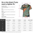 thumbnail image 4 of Bixox Men's Rich Fish Printed Short Sleeve Skinny Athletic T-Shirt, 4 of 6