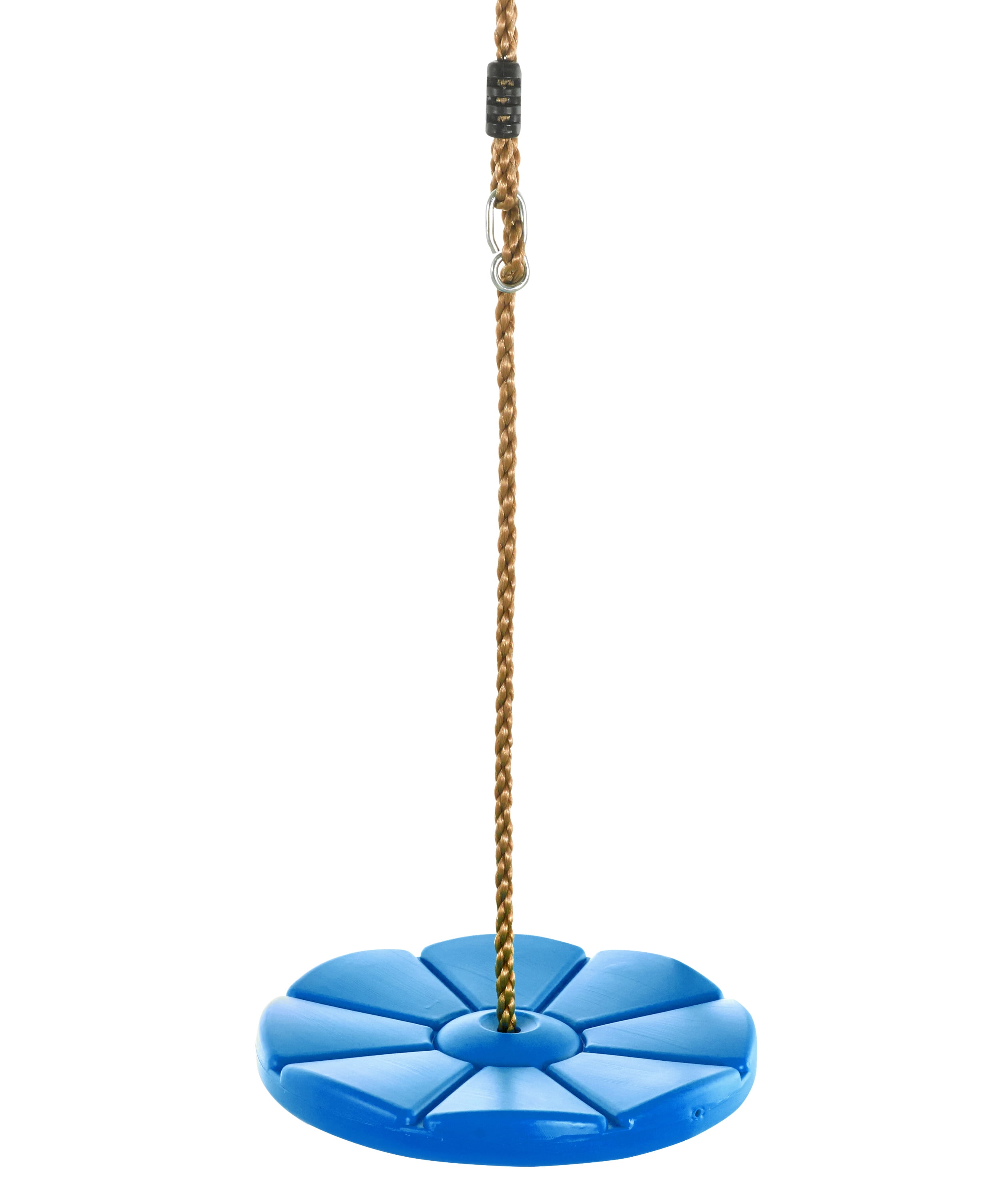 Swingan Cool Disc Swing With Adjustable Rope Fully Assembled Blue