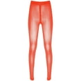 thumbnail image 1 of YONGHS Collants Transparents Brillants pour Femmes Taille Haute Bas Cuisse Leggings Rouges B L, 1 of 5