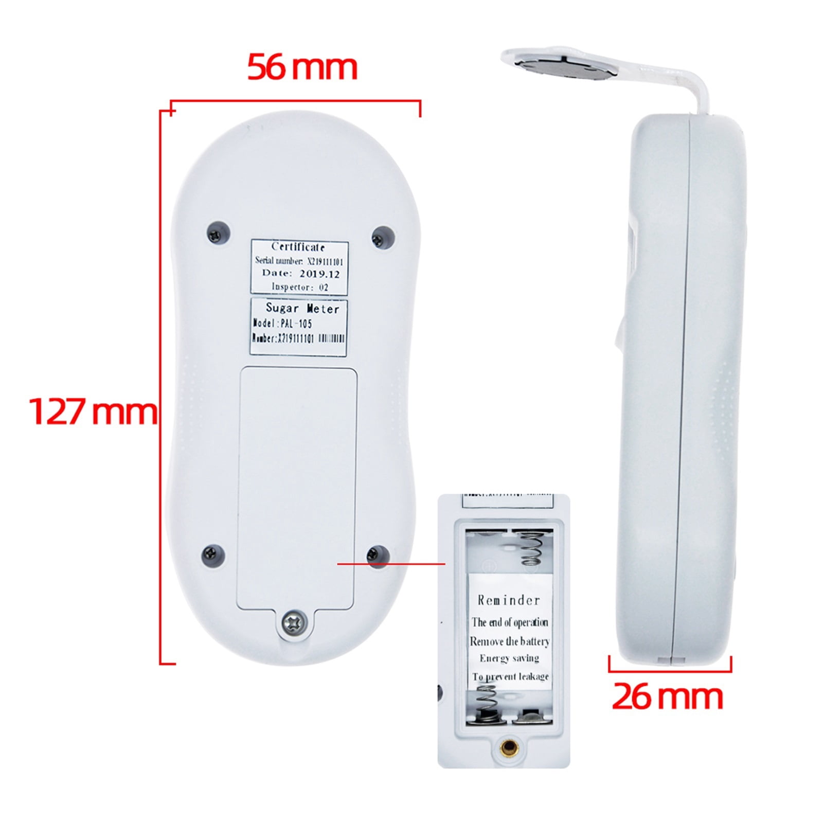 0-53% Auto Refractive Meter Sugar Concentration High Precision Digital ...