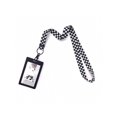 thumbnail image 2 of Minimalist Black And White Checkered Lanyard, 2 of 4