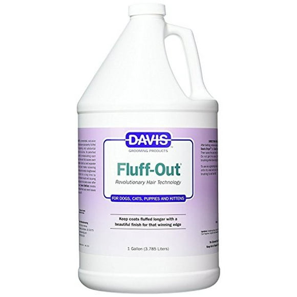 Davis Fluff Out Spray Pet Dog Grooming Show Competition Styling Aid One Gallon Size