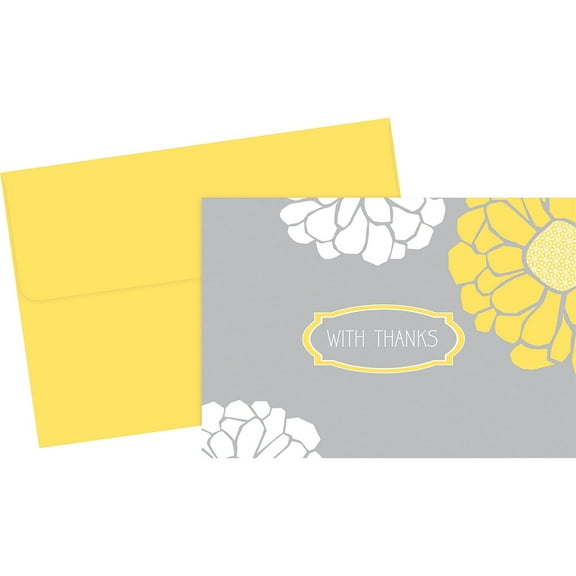 Great Papers! Sunny Flowers Thank You Cards 24/Pack 2014017