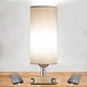 thumbnail image 1 of Touch Control Table Lamp Bedside Desk Lamp with E27 LED Bulb Warm White Light Modern Tabletop Lamp 2 USB Ports for Bedroom Living Room, 1 of 5