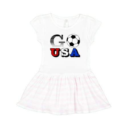 

Inktastic Go USA- Soccer Football Gift Toddler Girl Dress