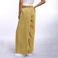 thumbnail image 5 of MIXUE Jeans For Women Solid Color Fashionable Low Waist Denim Pants Elastic Waist Stylish Trousers Streetwear,Yellow,M, 5 of 9
