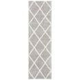 thumbnail image 5 of SAFAVIEH Parma Eglantine Geometric Shag Area Rug, Grey/Cream, 9' x 12', 5 of 10
