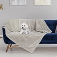 thumbnail image 6 of Pawsse Waterproof Pet Blanket, Pee Urine Proof Dog Blanket Cover for Couch Bed Furniture Protector, Liquid Proof Blanket for Small Medium Dogs, Camel/Tuap, 50"x 60”., 6 of 8