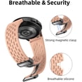 thumbnail image 4 of No Gap Watch Band for Samsung Galaxy Watch 7 40mm 44mm/Watch 6 Classic 43mm 47mm/Watch 5 Pro 45mm/Watch 4 Classic 42mm 46mm/Watch 6/5/4 40mm 44mm, 20mm Silicone Sport Bands Magnetic for Women Men, 4 of 7