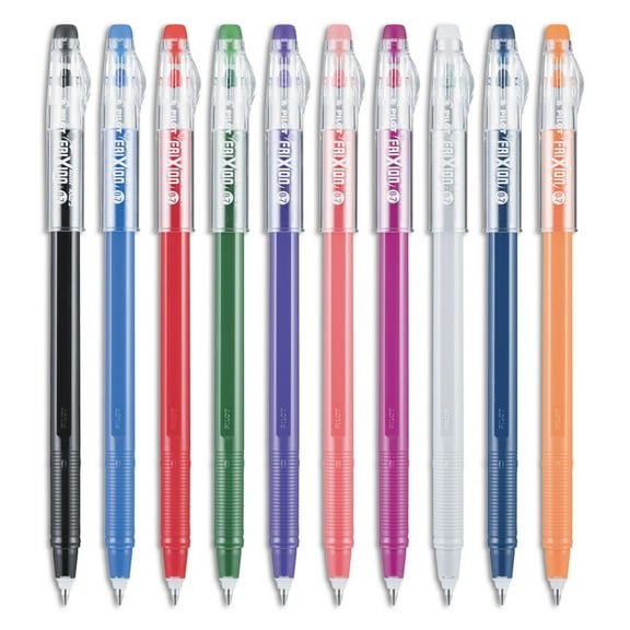 Pilot FriXion ColorSticks Erasable Gel Ink Pens, Fine Point, Assorted Ink, 10 Count