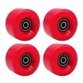 thumbnail image 1 of Juego de 4 ruedas de patín en línea cuádruples para interior / exterior PU 58 rojo Sunnimix Rueda de patines, 1 of 8