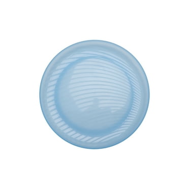 Mainstays - Blue Round Plastic Swirl Pattern Plate, 10.5 inch