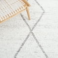 thumbnail image 6 of SAFAVIEH Casablanca Amy Diamond Cotton Area Rug, Ivory/Grey, 4' x 6', 6 of 8