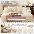 thumbnail image 5 of 80" Oversized Double Chaise Lounge Indoor,Corduroy Boneless Sleeper Sofa Bed with Deep Seat,Pillows for Living Room,Bedroom,Apartment, 5 of 10