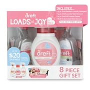 Dreft Loads of Joy Gift Set with Baby Laundry Detergent and Stain Remover Essentials, 8 Pieces