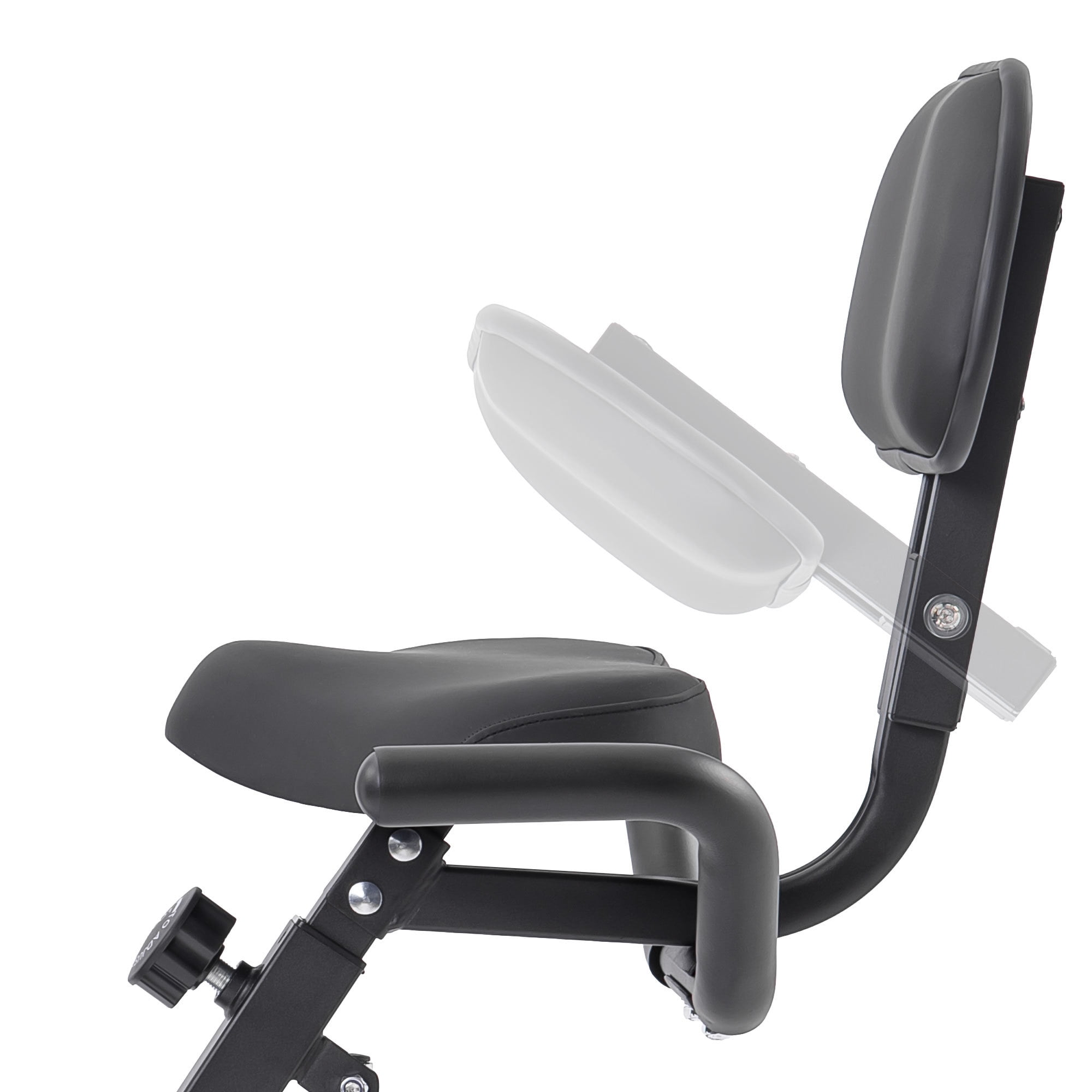 Jopath Folding Exercise Bike, Fitness Upright And Recumbent X-Bike With 16-Level Adjustable Resistance, Arm Bands And Backrest Maximum Weight 350lbs