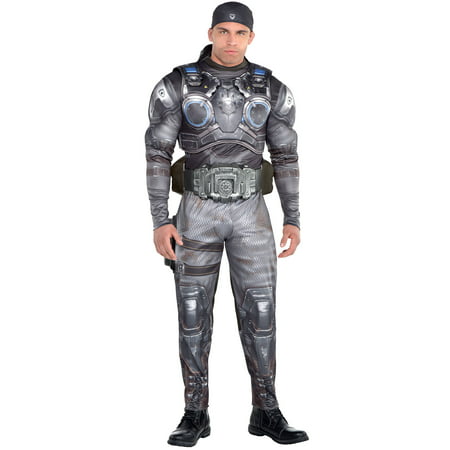Marcus Fenix Halloween Muscle Costume for Men, Gears of War,