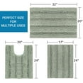 thumbnail image 2 of Primebeau 3-Piece Bathroom Rug Set - Non-Slip, Soft, Absorbent Bath Mats for Tub, Shower & Toilet, 2 of 7