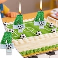 thumbnail image 4 of Green Glitter Number 0-9 Soccer Candles, Cake Decor Accessories for Soccer themed birthday parties, Game Day Celebrations And Sports Party Layout, 4, 4 of 7
