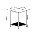 thumbnail image 4 of Mesa Lateral Kessa Muebles Foster Blanco, 4 of 5