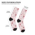 thumbnail image 3 of Disketp Flower Leaves Unisex Mid-Calf Socks Lightweight Breathable Ventilation Ankle Socks, 3 of 7