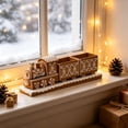 thumbnail image 2 of 8in Resin Gingerbread Train Tabletop Ornament for Christmas Mantel Home Party Decor, 2 of 7