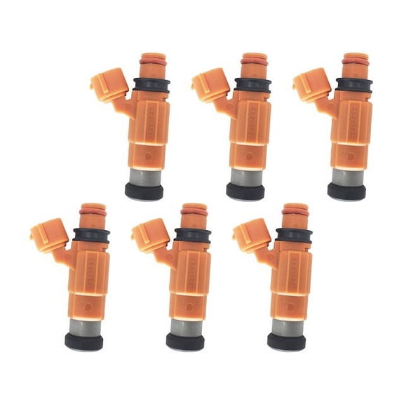 Fuel Injector Kit - 6 Piece - Compatible with 2000 - 2005 Mitsubishi Eclipse 3.0L V6 2001 2002 2003 2004