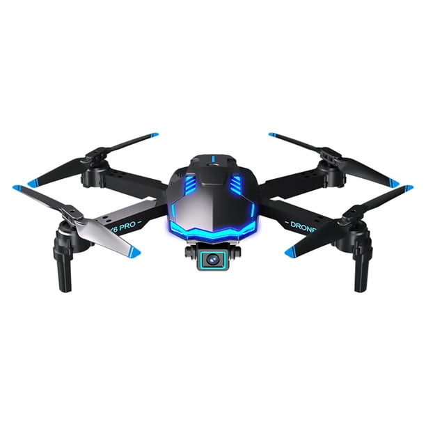 4K Dual Camera RC Drone Auto Return LED Control remoto Quadcopter con 3 baterías