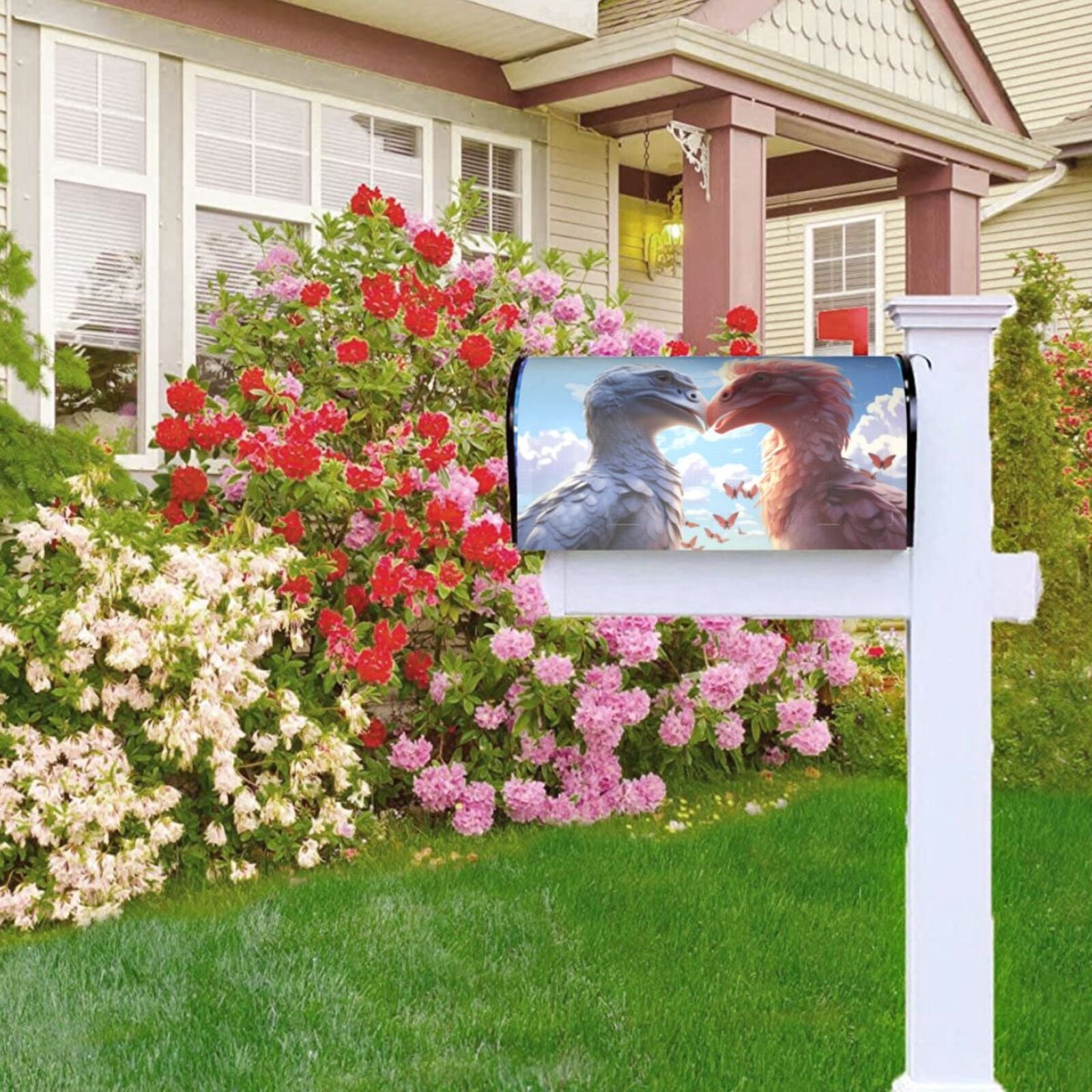 Kdxio Magnetic Mailbox Cover 21x18 in Mailbox Cover Outdoor Decoration Holiday Mailbox Covers for Home Garden Yard-21x18 in