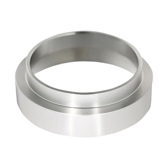 Embudo de Dosificación de Café Expreso, Dosificación de Café de Aluminio Universal para Cuenco de Café en Polvo, Herramienta de Barista Expreso ( Silver_58mm Sunnimix Anillo inteligente de dosificación de café
