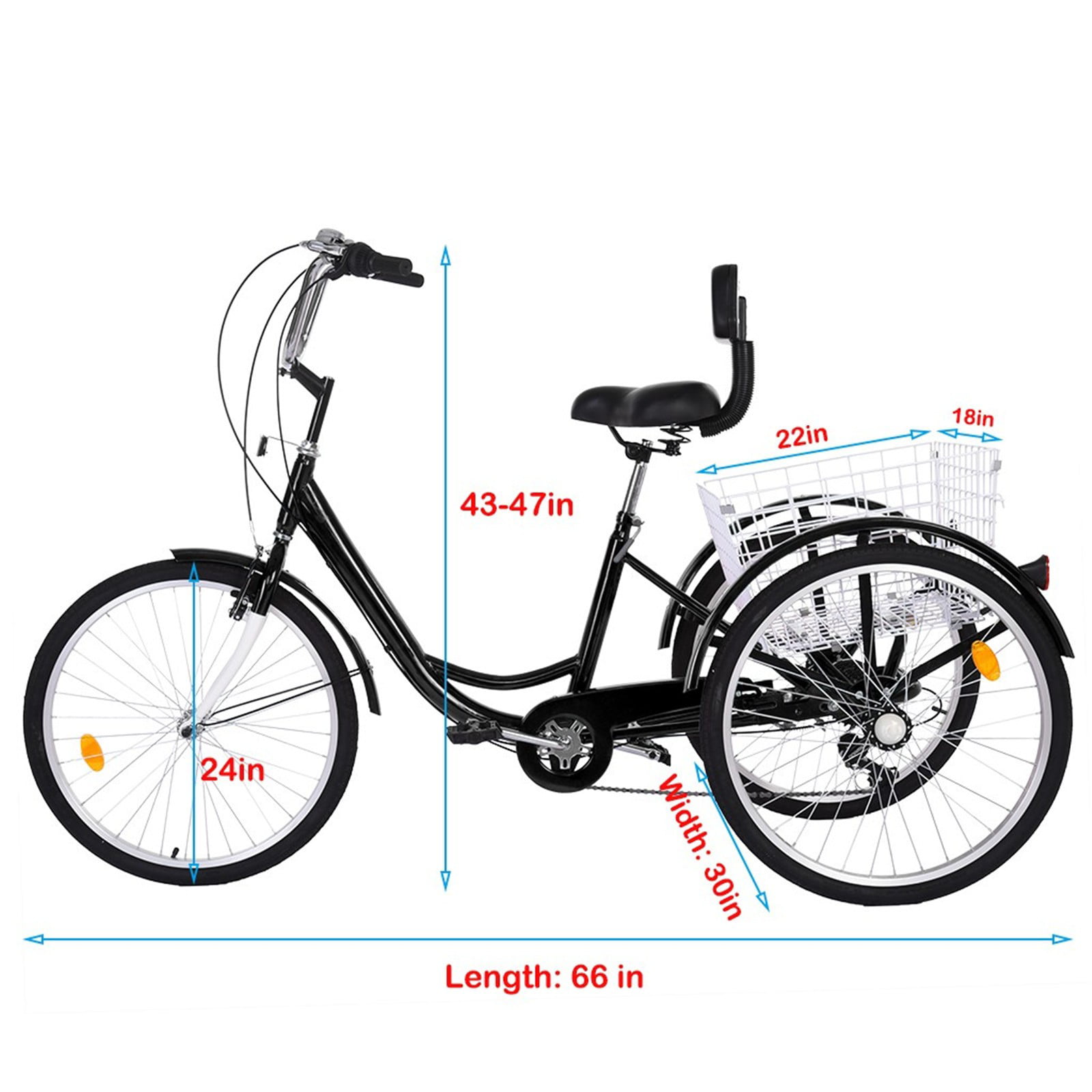 adult bike length